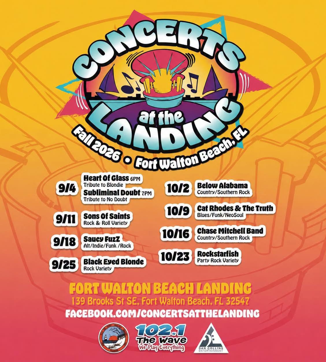 Fall Concerts at the Landing Event
